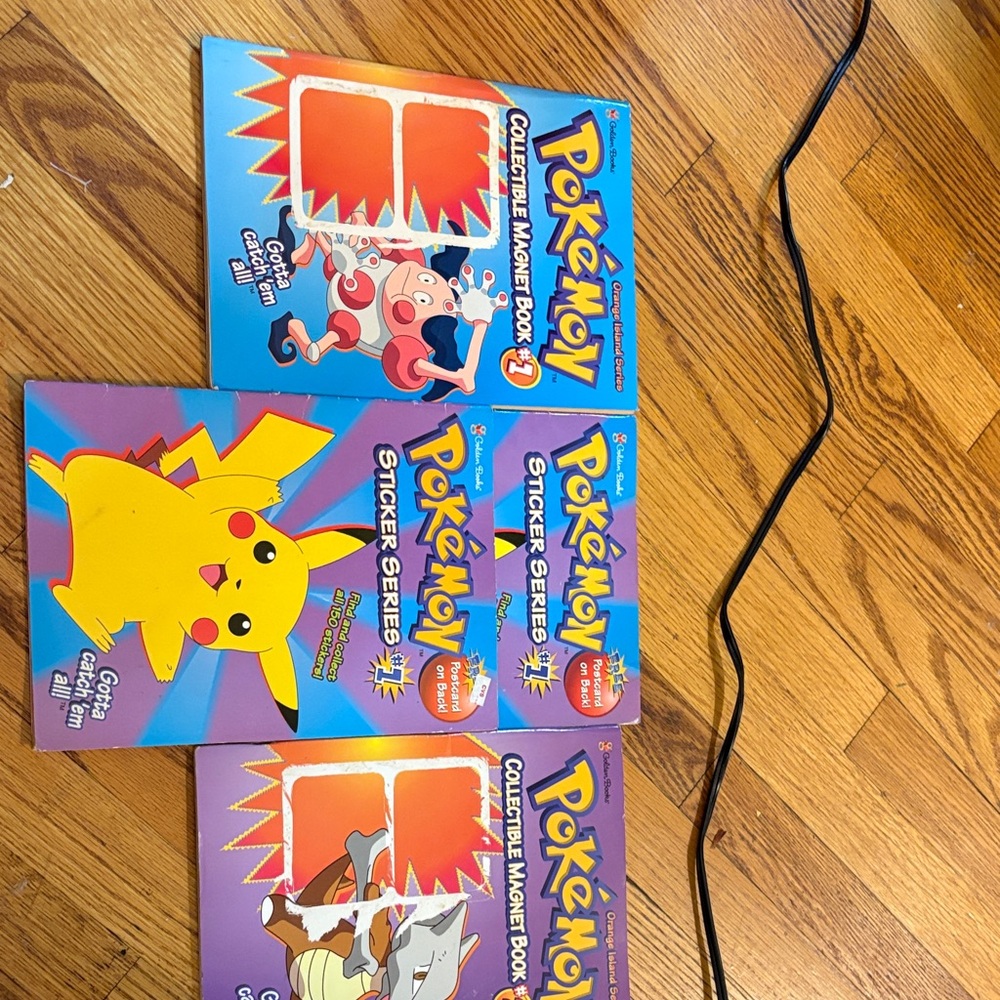 Pokémon books set of 5